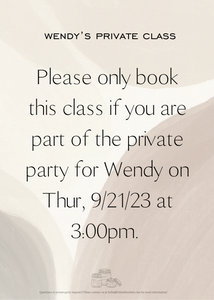 Wendy's Private Class